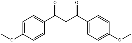 1,3-双(4-甲氧基苯)-1,3-丙二酮, 18362-51-1, 结构式