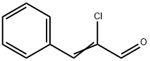 2-クロロ-3-フェニルプロペナール 化学構造式