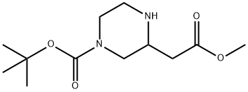 N-4-BOC-2-PIPERAZINEACETIC ACID METHYL ESTER Struktur
