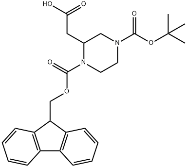 183742-34-9 N-4-BOC-N-1-FMOC-2-ピペラジン酢酸