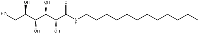 (2R,3S,4R,5R)-2,3,4,5,6-ペンタヒドロキシ-N-ドデシルヘキサンアミド 化学構造式