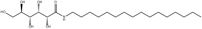 N-ヘキサデシル-D-グルコンアミド 化学構造式