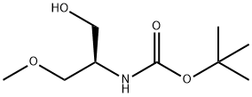(R)-(1-羟基-3-甲氧基丙-2-基)氨基甲酸叔丁酯 结构式