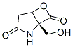 6-Oxa-2-azabicyclo[3.2.0]heptane-3,7-dione,1-(hydroxymethyl)-,(1R)-(9CI) Structure