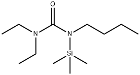 N-ブチル-N',N'-ジエチル-N-(トリメチルシリル)尿素 化学構造式