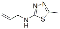 1,3,4-Thiadiazole,  2-(allylamino)-5-methyl-  (8CI) Structure
