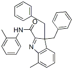 3,3-Dibenzyl-7-methyl-N-(o-tolyl)-3H-indole-2-carboxamide Structure