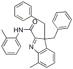 3,3-Dibenzyl-7-methyl-N-(o-tolyl)-3H-indole-2-carboxamide,18391-99-6,结构式