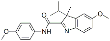 3-Isopropyl-5-methoxy-3-methyl-N-(p-methoxyphenyl)-3H-indole-2-carboxamide Structure