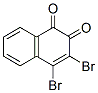 3,4-ジブロモ-1,2-ナフトキノン 化学構造式