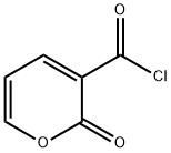 2H-Pyran-3-carbonyl chloride, 2-oxo- (8CI,9CI) Structure