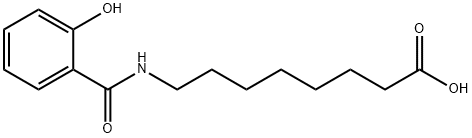 8-[(2-hydroxybenzoyl)amino]octanoic acid Structure