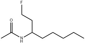 Acetamide,  N-[1-(2-fluoroethyl)hexyl]- Structure