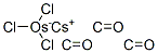 cesium tricarbonyltrichloroosmate(1-)  化学構造式