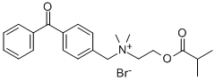 N-(4-[BENZOYL]BENZYL)-N,N-DIMETHYL-N-(2-[ISOBUTYROYL]ETHYL) AMMONIUM BROMIDE Structure