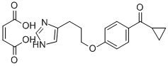184025-19-2 环丙基[4-[3-(1H-咪唑-4-基)丙氧基]苯基]甲酮马来酸盐