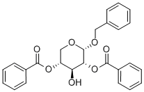 Benzyl 2,4-di-O-benzoyl-a-D-xylopyranoside 化学構造式