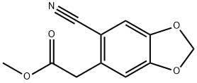 Methyl 2-(6-cyano-2H-1,3-benzodioxol-5-yl)acetate,184042-03-3,结构式