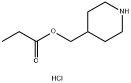 4-Piperidinylmethyl propanoate hydrochloride Structure