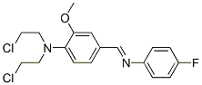 N,N-bis(2-chloroethyl)-4-[(4-fluorophenyl)iminomethyl]-2-methoxy-anili ne|