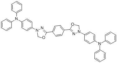 1,4-BIS(5-(4-DIPHENYLAMINO)PHENYL-1,3,4-OXADIAZOL-2-YL)BENZENE 化学構造式