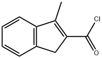 1H-Indene-2-carbonylchloride,3-methyl-(9CI) Structure