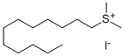 ドデシルジメチルスルホニウムヨージド 化学構造式