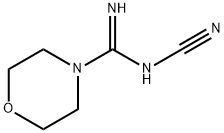 4-Morpholinecarboximidamide,  N-cyano- 结构式