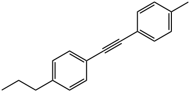 丙基对甲基二苯乙炔, 184161-94-2, 结构式