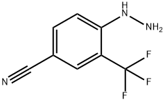 4-肼基-3-(三氟甲基)苯甲腈,184163-56-2,结构式