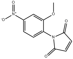 1-(2-甲氧基-4-硝基苯基)-2,5-二氢-1H-吡咯-2,5-二酮, 184171-53-7, 结构式