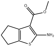 2-氨基-5,6-二氢-4H-环戊烯并噻吩-3-甲酸甲酯, 184174-80-9, 结构式