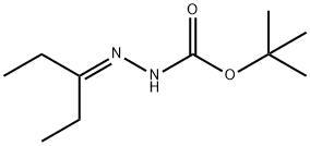 Hydrazinecarboxylic acid, (1-ethylpropylidene)-, 1,1-dimethylethyl ester (9CI) Structure