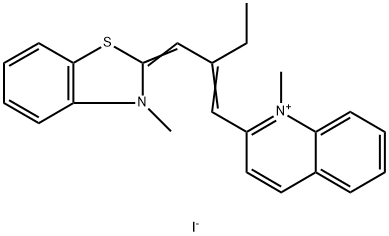 18420-49-0 Quinolinium, 1-methyl-2-(2-((3-methyl-2(3H)-benzothiazolylidene)methyl )-1-butenyl)-, iodide