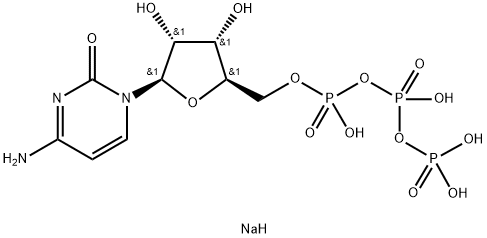 胞苷-5-三磷酸钠盐,18423-42-2,结构式