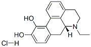 (R)-6-ETHYL-5,6,6A,7-TETRAHYDRO-4H-DIBENZO[DE,G]QUINOLINE-10,11-DIOL HYDROCHLORIDE Struktur