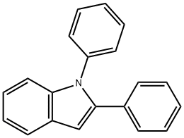 1,2-ジフェニル-1H-インドール 化学構造式
