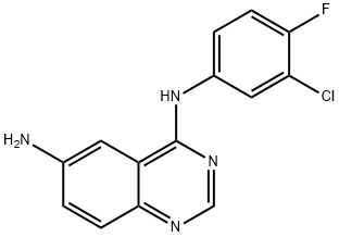 6-Amino-4-(3-chloro-4-fluoroanilino)quinazoline Struktur