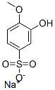 3-Hydroxy-4-methoxybenzenesulfonic acid sodium salt,18436-49-2,结构式