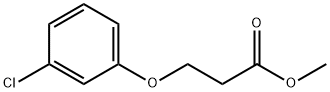 Propanoic acid, 3-(3-chlorophenoxy)-, Methyl ester Structure