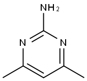 2-amino-4,6-dimethyl pyrimidine Structure