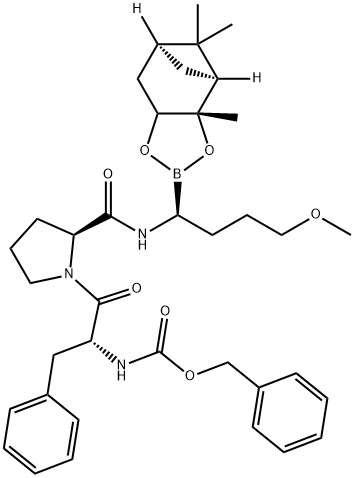 Z-D-PHE-PRO-METHOXYPROPYLBOROGLYCINEPINANEDIOL ESTER Struktur