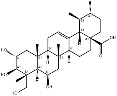 羟基积雪草酸, 18449-41-7, 结构式