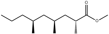 [2S,4S,6R,(+)]-2,4,6-トリメチルノナン酸メチル 化学構造式