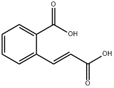2-[(E)-2-Carboxyethenyl]benzoic acid Structure