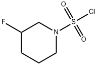 3-Fluoropiperidine-1-sulfonyl chloride Struktur