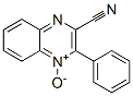 3-Phenyl-2-quinoxalinecarbonitrile 4-oxide Struktur