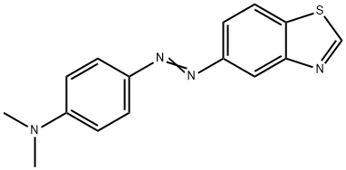 6-DIMETHYLAMINOPHENYLAZOBENZTHIAZOLE 结构式