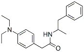 2-(4-Diethylaminophenyl)-N-(1-methyl-2-phenylethyl)acetamide,18464-55-6,结构式