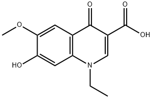 1-ethyl-1,4-dihydro-7-hydroxy-6-methoxy-4-oxoquinoline-3-carboxylic acid,18465-38-8,结构式